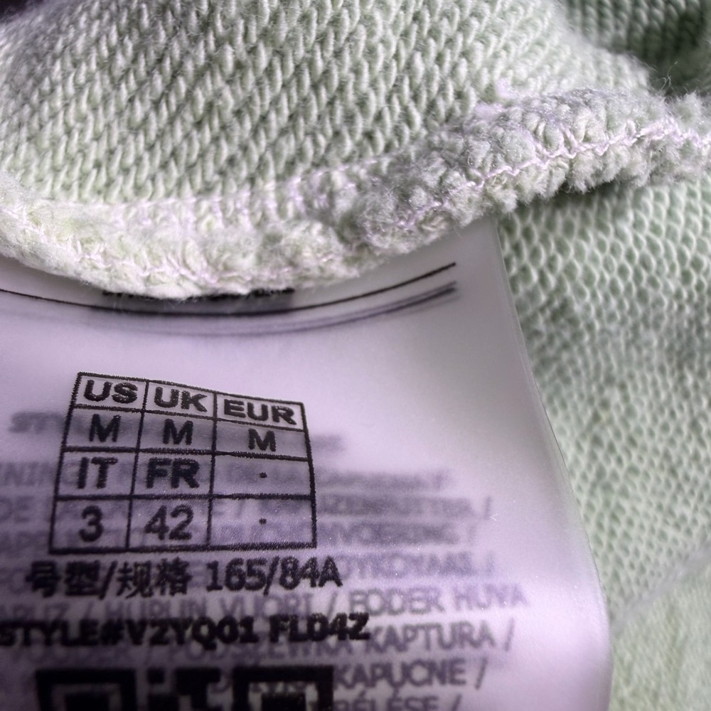 Guess Green and White Ombre Cropped Hoodie - Picture 8 of 8